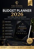 VELNISTA Budget Planner 2026 – Gestione Spese & Risparmi